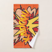 KAPOW Leuke Retro Stripboek Pop Art Bad Handdoek (Handdoek)