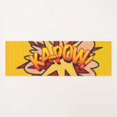 KAPOW Leuke Retro Stripboek Pop Art Yogamat (Voorkant (horizontaal))