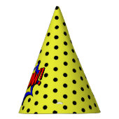Kapow Pop Art Cartoon Superpower Birthday Pet Feesthoedjes (Rechts)