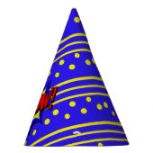 Kapow Pop Art Cartoon Superpower Birthday Pet Feesthoedjes (Rechts)