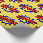 Kapow Pop Art Superhero Gift Wrap Cadeaupapier (Hoek)