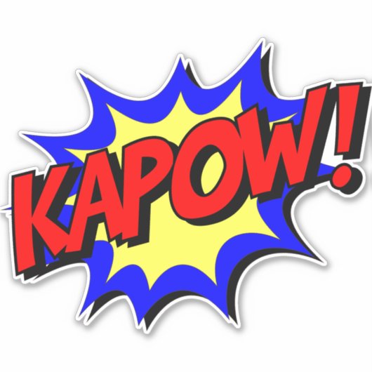 Kapow! Retro Comic Sticker Blast (Voorkant)