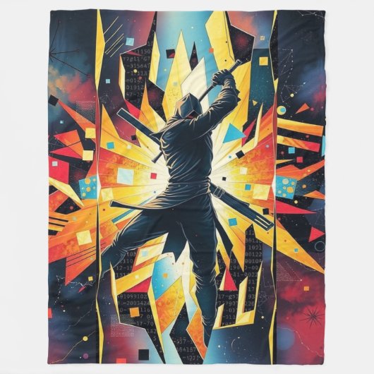 Kapow Super Hero Fleece Deken (Voorkant)