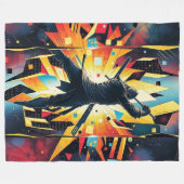 Kapow Super Hero Fleece Deken (Voorkant (Horizontaal))