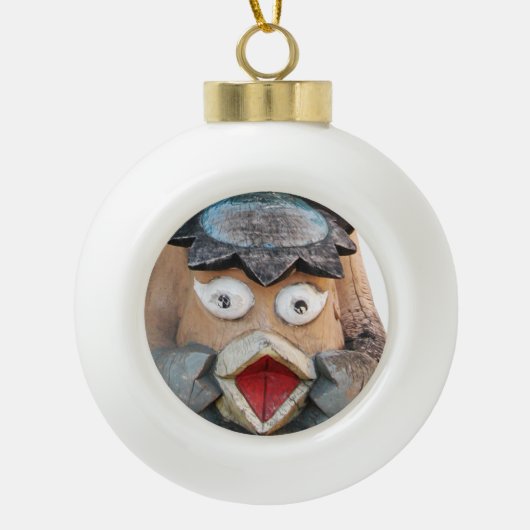 Kappa 河童 Handstand Keramische Bal Ornament (Voorkant)