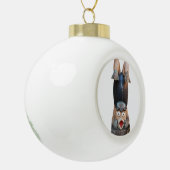 Kappa 河 童 Handstand Keramische Bal Ornament (Links)