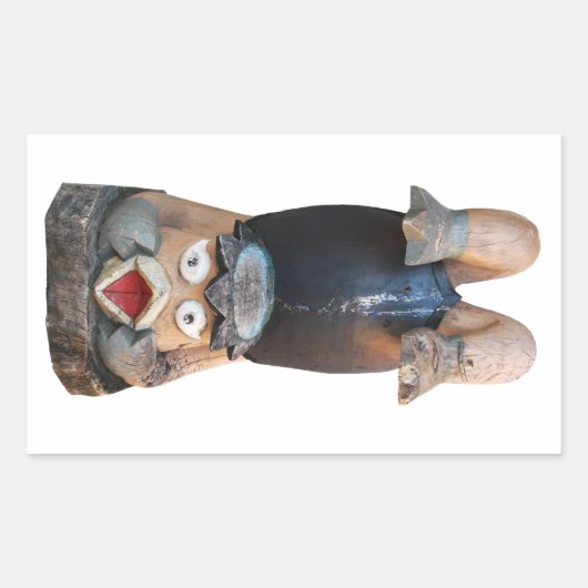 Kappa 河 童 Handstand Rechthoekige Sticker (Voorkant)