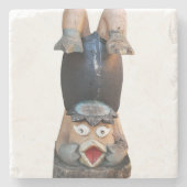 Kappa 河 童 Handstand Stenen Onderzetter (Voorkant)