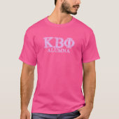 Kappa Beta Phi Letters with Greek Style Alumna Hop T-shirt (Voorkant)