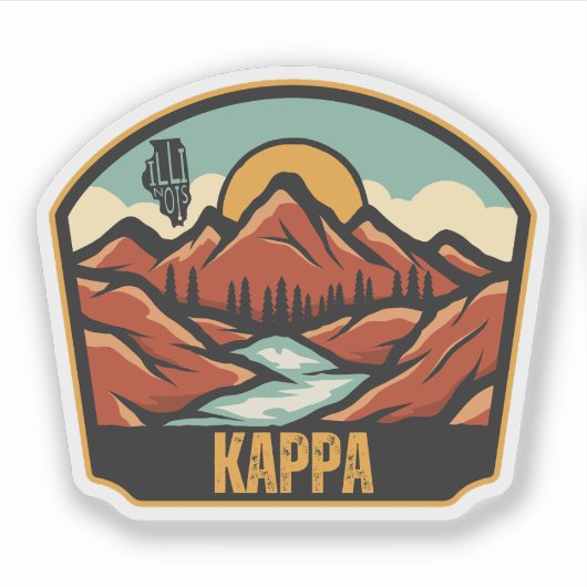 Kappa, Illinois Sticker (Voorkant)