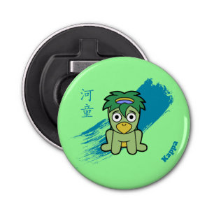 Kappa- Japans Yokai Monster Button Flesopener