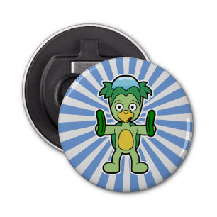 Kappa- Japanse yokai Monster Button Flesopener