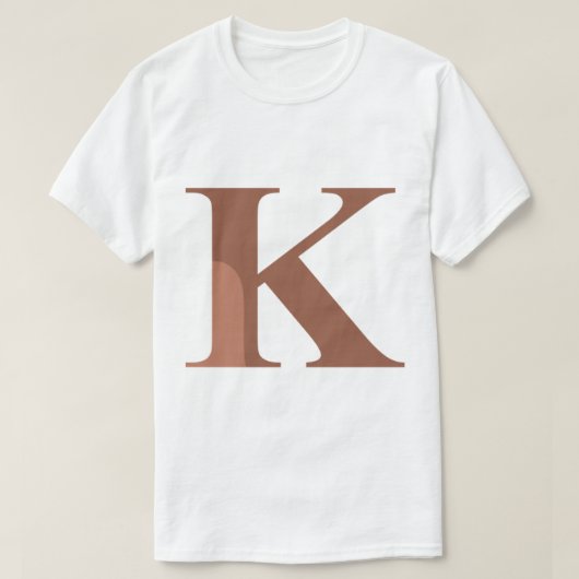 Kappa - K Bruin Griekse letter T-shirt (Design voorkant)