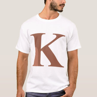 Kappa - K Bruin Griekse letter T-shirt