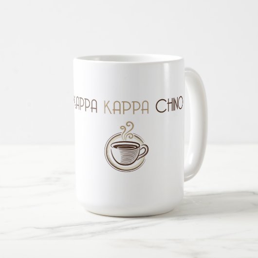 Kappa Kappa Chino, Coffee Mok Design (Voorkant rechts)