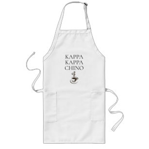 Kappa Kappa Chino Funny Coffee Lover Lang Schort