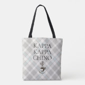 Kappa Kappa Chino Funny Coffee Lover Play Tote Bag (Achterkant)