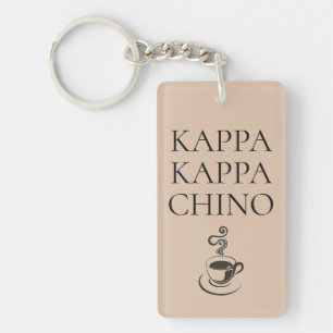 Kappa Kappa Chino Funny Coffee Lover Sleutelhanger