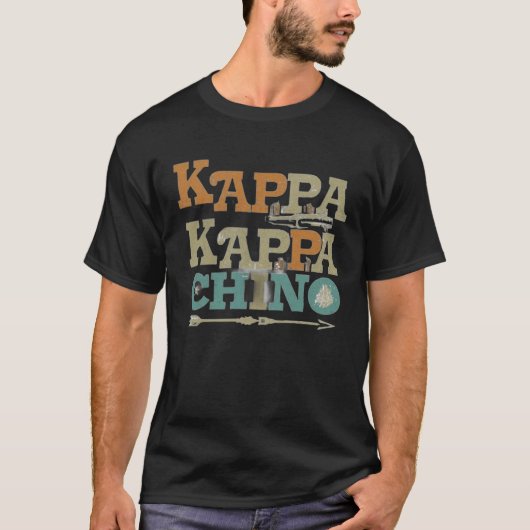 Kappa Kappa Chino Grappig Koffie Lover T-shirt (Voorkant)