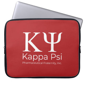 Kappa Psi Farmaceutische Broederschap Laptop Sleeve
