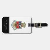 Kappa Psi Wapen Bagagelabel (Voorkant horizontaal)