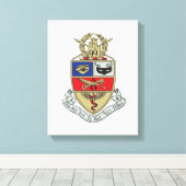 Kappa Psi Wapen Canvas Afdruk (Insitu (Houten vloer))