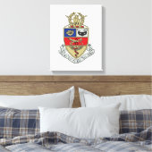 Kappa Psi Wapen Canvas Afdruk (Insitu (Slaapkamer))