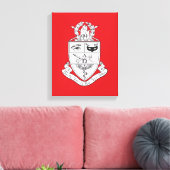 Kappa Psi Wapen Canvas Afdruk (Insitu (Woonkamer))