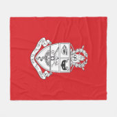 Kappa Psi Wapen Fleece Deken (Voorkant (Horizontaal))