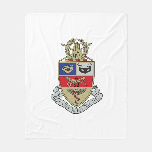 Kappa Psi Wapen Fleece Deken (Voorkant)