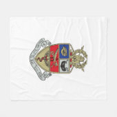 Kappa Psi Wapen Fleece Deken (Voorkant (Horizontaal))
