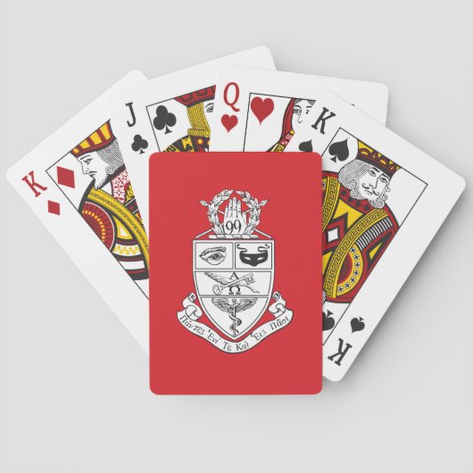 Kappa Psi Wapen Pokerkaarten (Achterkant)
