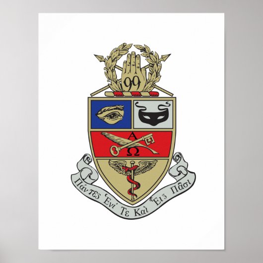 Kappa Psi Wapen Poster (Voorkant)