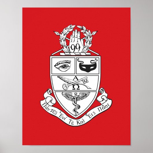 Kappa Psi Wapen Poster (Voorkant)