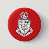 Kappa Psi Wapen Ronde Button 5,7 Cm (Voorkant)