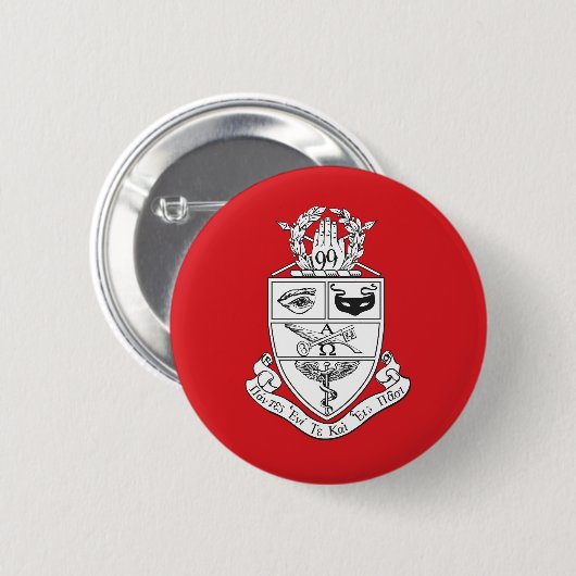 Kappa Psi Wapen Ronde Button 5,7 Cm (Voorkant /achterkant)