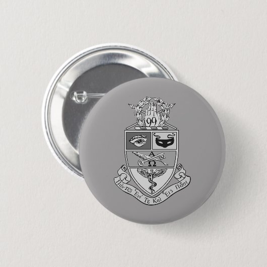 Kappa Psi Wapen Ronde Button 5,7 Cm (Voorkant /achterkant)