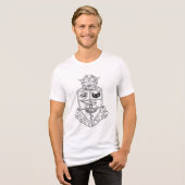 Kappa Psi Wapen Tri-Blend Shirt (Voorkant volledig)