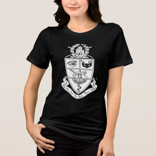 Kappa Psi Wapen Tri-Blend Shirt (Voorkant)