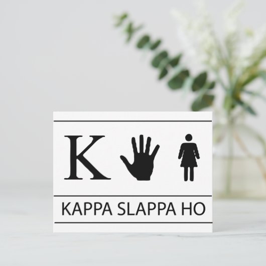 Kappa Slappa Ho Briefkaart (Staand voorkant)