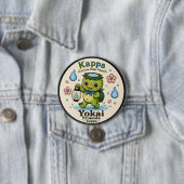 Kappa Yokai Friends Cute Pin Button (In situ)