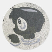 Kappabashi Ronde Sticker (Voorkant)