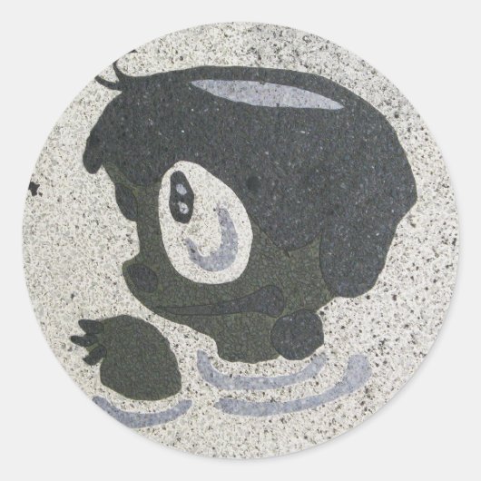 Kappabashi Ronde Sticker (Voorkant)