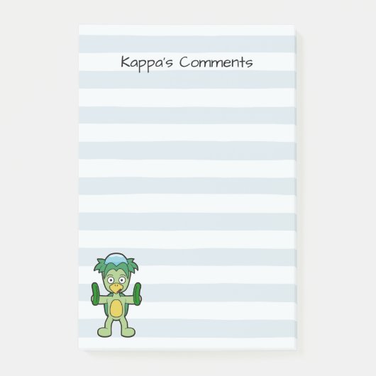 Kappa's Commentaar - Leuke Yokai-Monster Post-it® Notes (Voorkant)