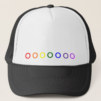 Kappe Gay Pride Rings Trucker Pet