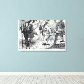Kappen onder de Hebriden Canvas Afdruk (Insitu (Houten vloer))
