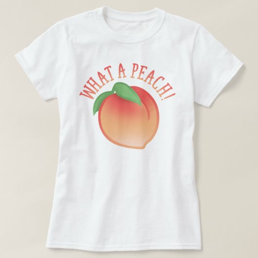 Kappen wat een peach t-shirt (Design voorkant)