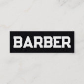 Kapper Barber QR Mini Visitekaartje (Voorkant)