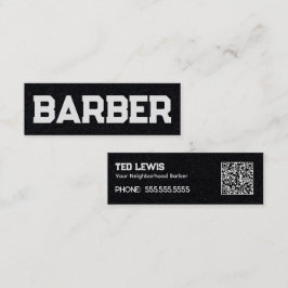 Kapper Barber QR Mini Visitekaartje