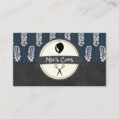 Kapper | Bloempatroon Botanisch patroon Visitekaartje (Voorkant)